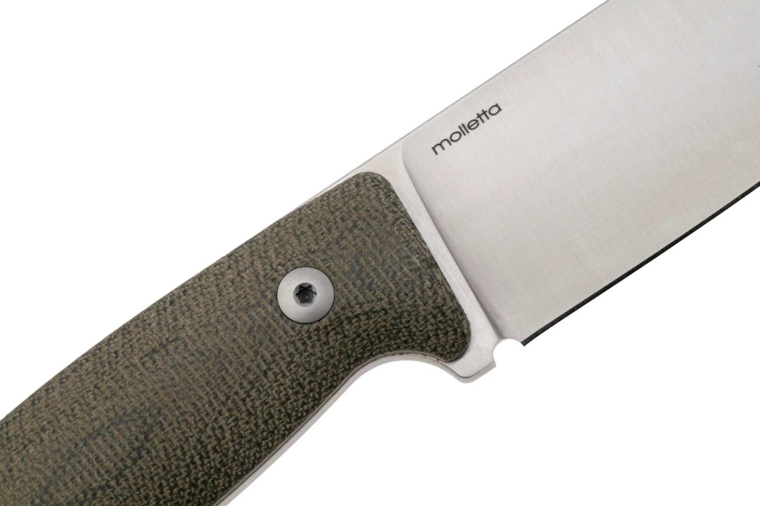 LionSteel M2M CVG Green Canvas Micarta Couteau Fixe 7 LionSteel M2M CVG Green Canvas Micarta Couteau Fixe – Image 5
