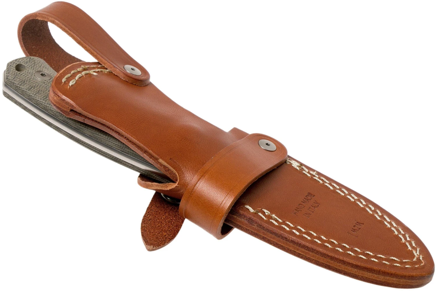 LionSteel M2M CVG Green Canvas Micarta Couteau Fixe 9 LionSteel M2M CVG Green Canvas Micarta Couteau Fixe – Image 7