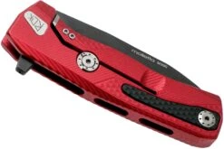 LionSteel ROK Black Red Aluminium ROK A RB Couteau De Poche -Nitecore Soldes Boutique LI ROK A RB 04 lionsteel rok