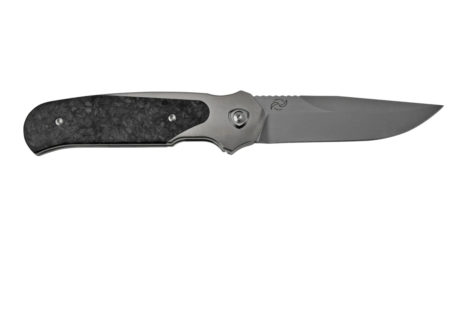 Liong Mah Model 18 M18-CFL Marble Carbon Fiber Lefty, Couteau De Poche 4 Liong Mah Model 18 M18-CFL Marble Carbon Fiber Lefty, Couteau De Poche – Image 2