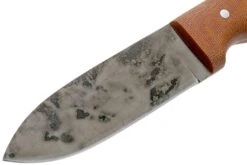 LT Wright Bushcrafter HC, 1075, Matte Natural Micarta, Leather Sheath, Couteau De Bushcraft -Nitecore Soldes Boutique LT BHC NM LS 03 lt wright