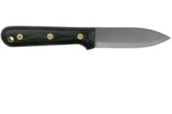 LT Wright Genesis Scandi Grind, A2, Matte Black Micarta, Leather Sheath, Couteau De Bushcraft -Nitecore Soldes Boutique LT GEN SC BM LS 02 lt wright