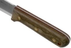 LT Wright Genesis Scandi Grind, A2, Matte Green Micarta, Red Liners, Leather Sheath, Couteau De Bushcraft -Nitecore Soldes Boutique LT GEN SC GM RL LS 05 lt wright