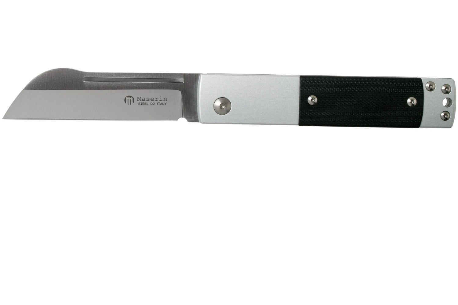 Maserin In-Estro Black Micarta 165/MCN Couteau De Poche Slipjoint 3 Maserin In-Estro Black Micarta 165/MCN Couteau De Poche Slipjoint