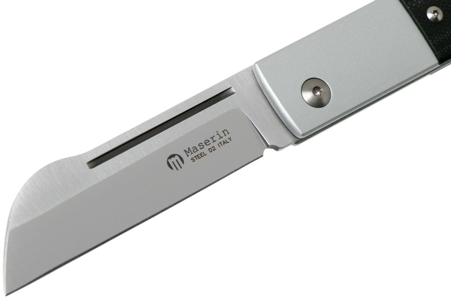 Maserin In-Estro Black Micarta 165/MCN Couteau De Poche Slipjoint 5 Maserin In-Estro Black Micarta 165/MCN Couteau De Poche Slipjoint – Image 3