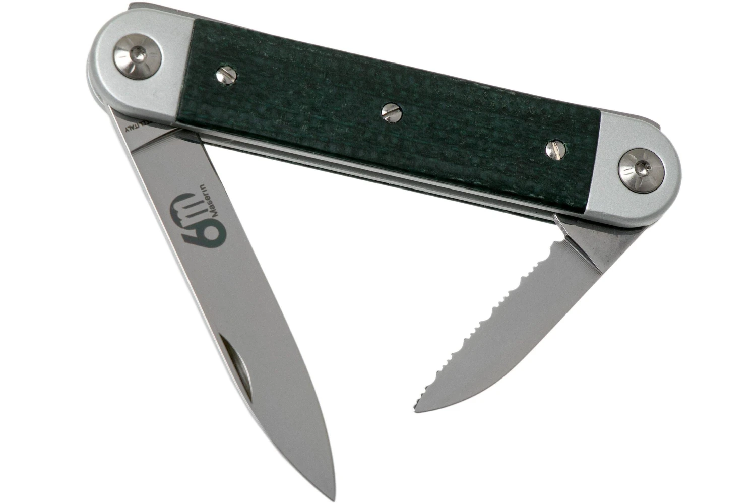 Maserin 60° Knife Sessantesimo 195/MCV Green Micarta Couteau De Poche 3 Maserin 60° Knife Sessantesimo 195/MCV Green Micarta Couteau De Poche