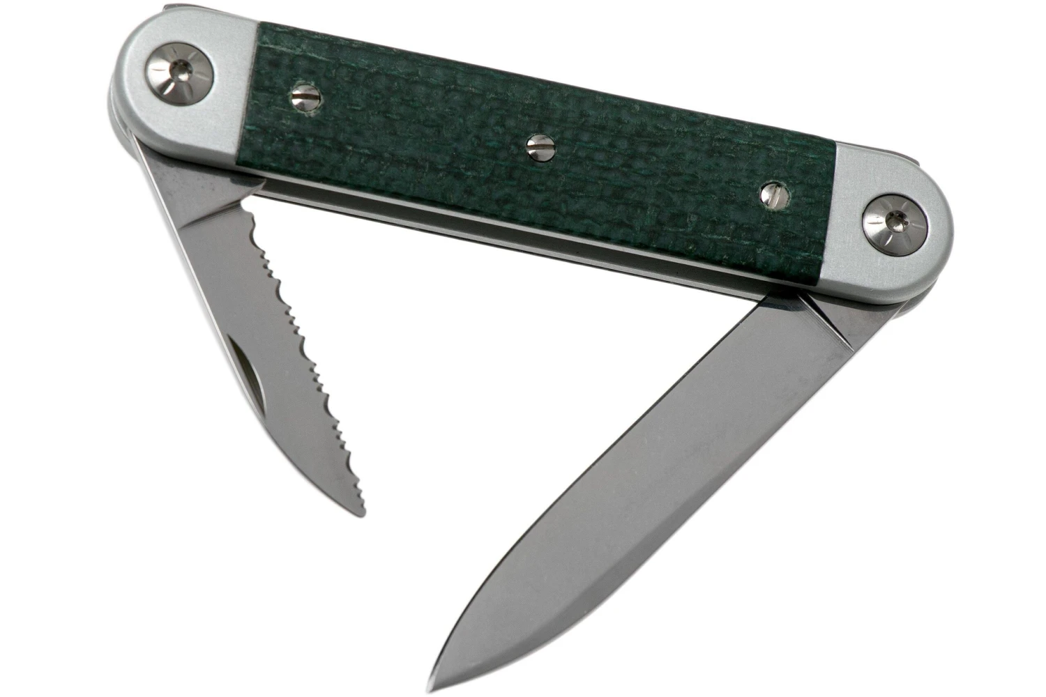 Maserin 60° Knife Sessantesimo 195/MCV Green Micarta Couteau De Poche 4 Maserin 60° Knife Sessantesimo 195/MCV Green Micarta Couteau De Poche – Image 2