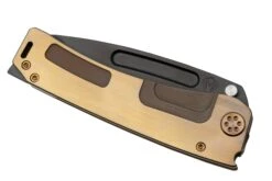Medford Marauder H S35VN Black PVD Tanto Blade, Titanium Bronze Faced Flat Handle, Bronze Hardware, Couteau De Poche -Nitecore Soldes Boutique MF 23 MH 01 06 medford