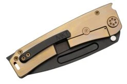 Medford Marauder H S35VN Black PVD Tanto Blade, Titanium Bronze Faced Flat Handle, Bronze Hardware, Couteau De Poche -Nitecore Soldes Boutique MF 23 MH 01 07 medford