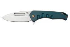 Medford Swift FL Flipper, S35VN Tumbled Tanto Blade, Blue Handle, Tumbled Spring, Couteau De Poche