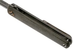 MKM Flame Dagger FL02-GCT Green Canvas Micarta Couteau De Poche, Michael Zieba Design -Nitecore Soldes Boutique MMK FL02 GCT 07 mkm knives