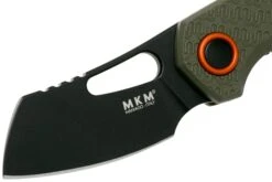 MKM Isonzo FX03-2PGO Cleaver OD Green FRN, Black Blade Couteau De Poche, Jesper Voxnaes Design -Nitecore Soldes Boutique MMK FX03 2PGO 03 mkm knives