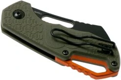 MKM Isonzo FX03-2PGO Cleaver OD Green FRN, Black Blade Couteau De Poche, Jesper Voxnaes Design -Nitecore Soldes Boutique MMK FX03 2PGO 04 mkm knives