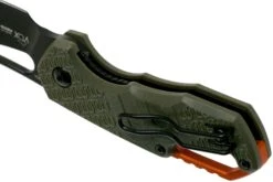 MKM Isonzo FX03-2PGO Cleaver OD Green FRN, Black Blade Couteau De Poche, Jesper Voxnaes Design -Nitecore Soldes Boutique MMK FX03 2PGO 05 mkm knives