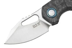 MKM Isonzo FX03M-3CM Clip Point Marble Carbon Fiber, Couteau De Poche, Jesper Voxnaes Design -Nitecore Soldes Boutique MMK FX03M 3CM 03 mkm