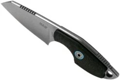 MKM Mikro 2 Wharncliffe, Stonewashed Carbon Fibre Couteau De Cou, Jesper Voxnaes Designr -Nitecore Soldes Boutique MMK MR02 CF 04 mkm knives