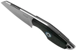 MKM Mikro 2 Wharncliffe, Stonewashed Black G10 Couteau De Cou, Jesper Voxnaes Design -Nitecore Soldes Boutique MMK MR02 GBK 04 mkm knives