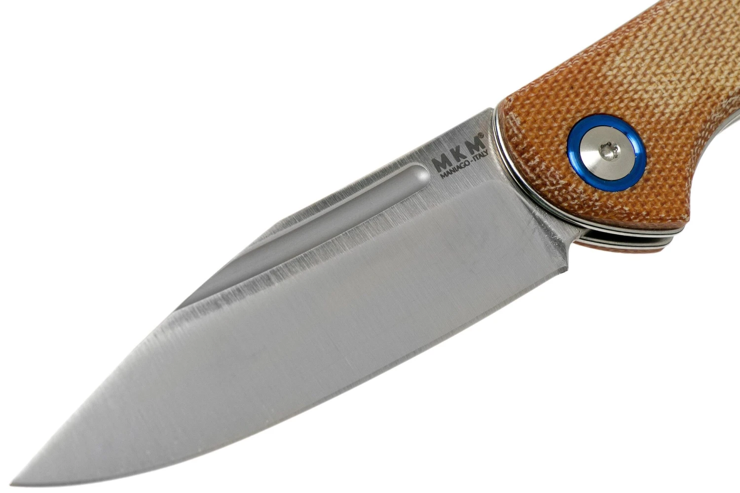 MKM Fara MY01-NC Natural Micarta Couteau De Poche, Lucas Burnley Design 5 MKM Fara MY01-NC Natural Micarta Couteau De Poche, Lucas Burnley Design – Image 3