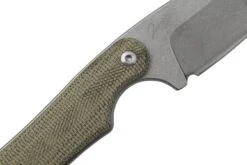 Mercury Kali N690 Stonewashed Sheepsfoot, Green Canvas Micarta, Couteau Fixe -Nitecore Soldes Boutique MY9KALISF GCNC 05 mercury