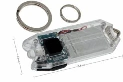 NiteCore Tube Blanc Transparent, Lampe De Poche Porte-clés Rechargeable