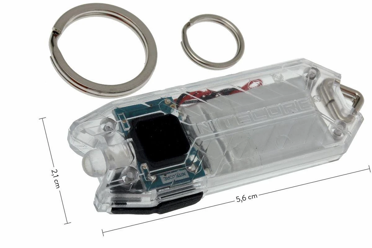 NiteCore Tube Blanc Transparent, Lampe De Poche Porte-clés Rechargeable 3 NiteCore Tube Blanc Transparent, Lampe De Poche Porte-clés Rechargeable