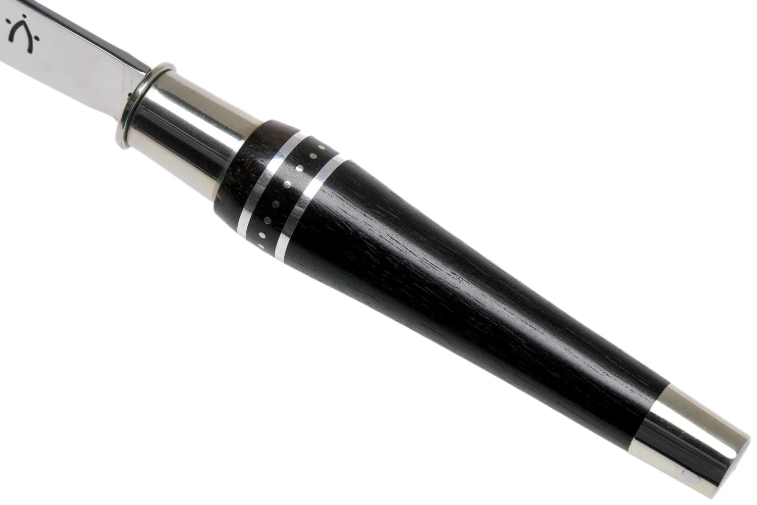 Nontron No. 22 Nickel Silver Turning Ferrule, Marquetry Ebony Aluminium, Double Ferrule NN22DVEBALU Couteau De Poche 8 Nontron No. 22 Nickel Silver Turning Ferrule, Marquetry Ebony Aluminium, Double Ferrule NN22DVEBALU Couteau De Poche – Image 6