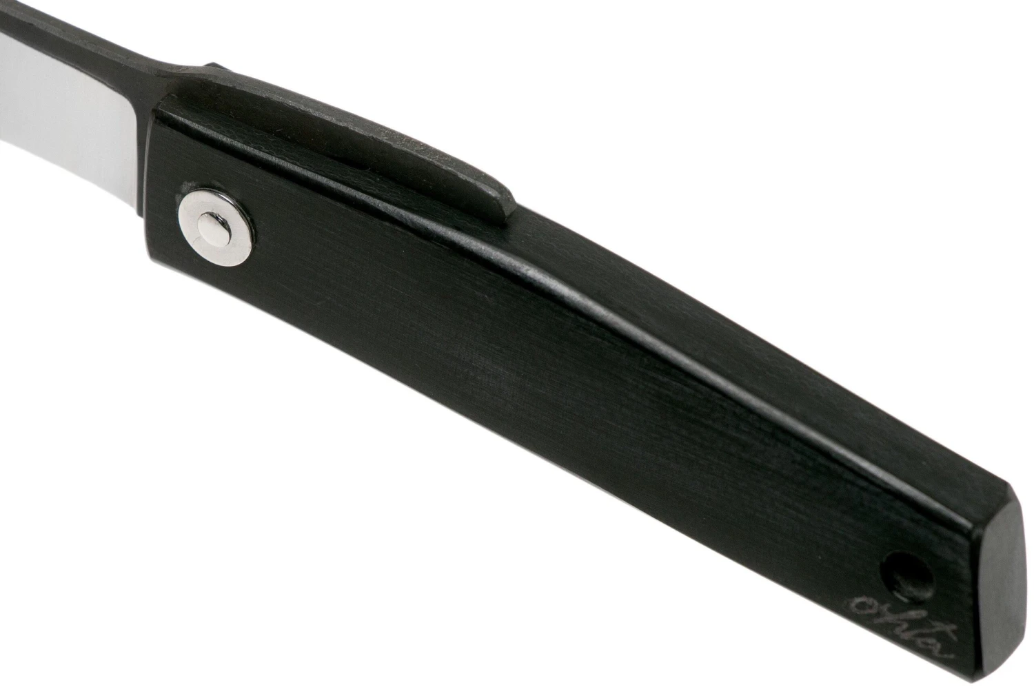 Ohta FK5 Couteau De Poche Higonokami, Black Canvas Micarta 9 Ohta FK5 Couteau De Poche Higonokami, Black Canvas Micarta – Image 7