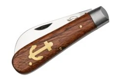 Otter Anchor Knife 174 Small Carbon, Sapeli, Brass Anchor, Couteau De Poche 12 Otter Anchor Knife 174 Small Carbon, Sapeli, Brass Anchor, Couteau De Poche -Nitecore Soldes Boutique OR174 04 otter