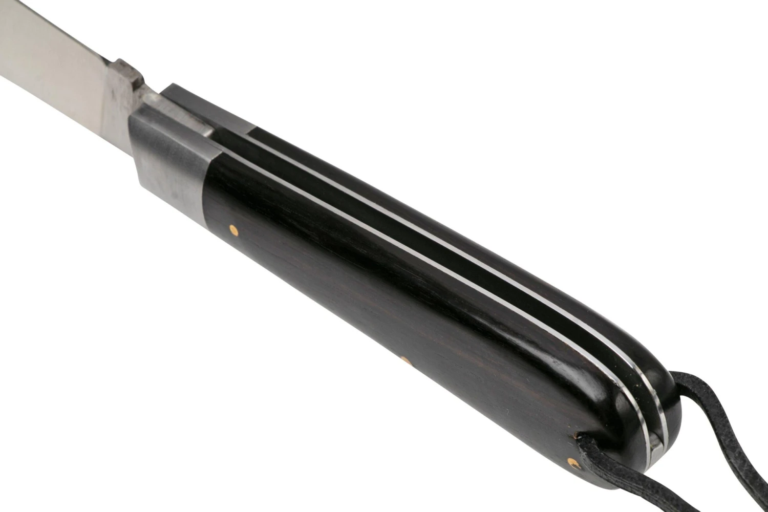 Otter Anchor Knife SET 173 Large Stainless, Grenadilla, Brass Anchor, Leather Strap Couteau De Poche 6 Otter Anchor Knife SET 173 Large Stainless, Grenadilla, Brass Anchor, Leather Strap Couteau De Poche – Image 4