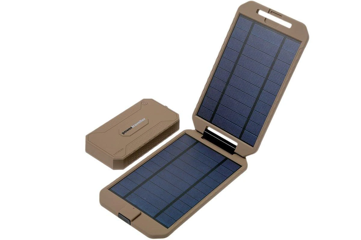 Powertraveller Tactical Extreme Solar Charger Et Powerbank 12.000mAh, Vert 3 Powertraveller Tactical Extreme Solar Charger Et Powerbank 12.000mAh, Vert