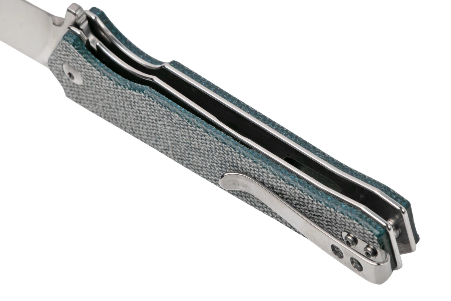 QSP Knife Mamba V2 QS111-H1 Satin, Blue Micarta Couteau De Poche 7 QSP Knife Mamba V2 QS111-H1 Satin, Blue Micarta Couteau De Poche – Image 5