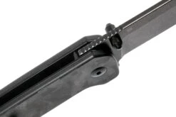 QSP Knife Penguin QS130-U Shredded Carbonfiber G10, Blackwashed, Couteau De Poche -Nitecore Soldes Boutique QS130 U 06 qsp knife