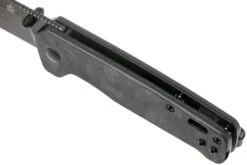 QSP Knife Penguin QS130-U Shredded Carbonfiber G10, Blackwashed, Couteau De Poche -Nitecore Soldes Boutique QS130 U 07 qsp knife