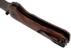 QSP Knife Hawk QS131-O2 Mkuruti Wood, Blackwashed, Couteau De Poche -Nitecore Soldes Boutique QS131 O2 05 qsp knife