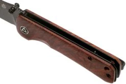 QSP Knife Hawk QS131-O2 Mkuruti Wood, Blackwashed, Couteau De Poche -Nitecore Soldes Boutique QS131 O2 07 qsp knife