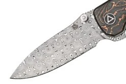 QSP Knife Hawk QS131-R Damascus, Copper Foil Carbonfiber Couteau De Poche -Nitecore Soldes Boutique QS131 S 03 qsp