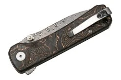 QSP Knife Hawk QS131-R Damascus, Copper Foil Carbonfiber Couteau De Poche -Nitecore Soldes Boutique QS131 S 04 qsp