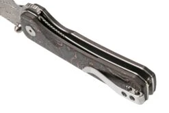 QSP Knife Hawk QS131-R Damascus, Copper Foil Carbonfiber Couteau De Poche -Nitecore Soldes Boutique QS131 S 05 qsp