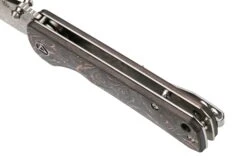 QSP Knife Hawk QS131-R Damascus, Copper Foil Carbonfiber Couteau De Poche -Nitecore Soldes Boutique QS131 S 07 qsp