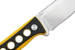 QSP Knife Canary QS141-A1 Stonewashed, Black Yellow G10, Couteau De Cou -Nitecore Soldes Boutique QS141 A1 05 qsp