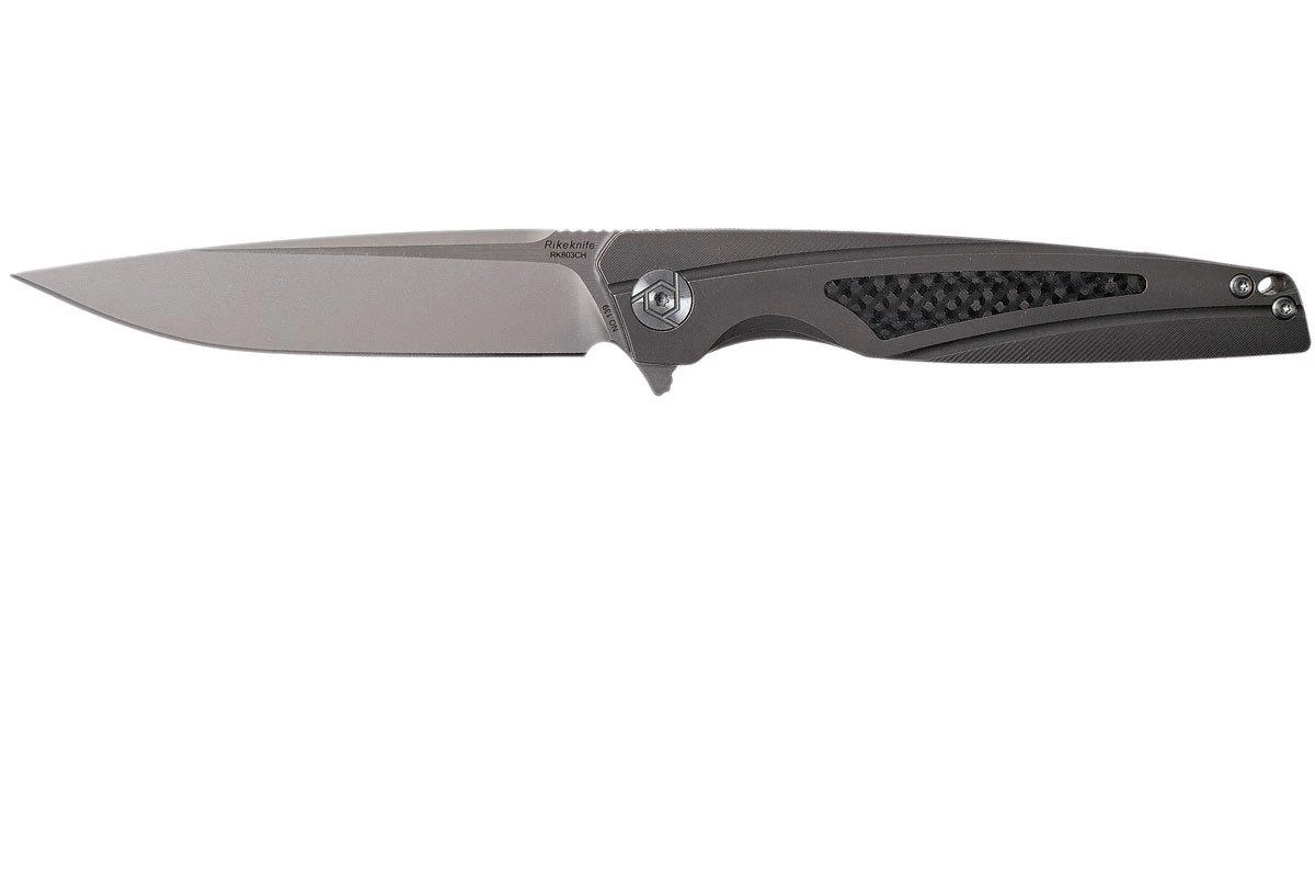 Rike RK803CH-DG Dark Grey, Carbonfiber Inlay Couteau De Poche 3 Rike RK803CH-DG Dark Grey, Carbonfiber Inlay Couteau De Poche
