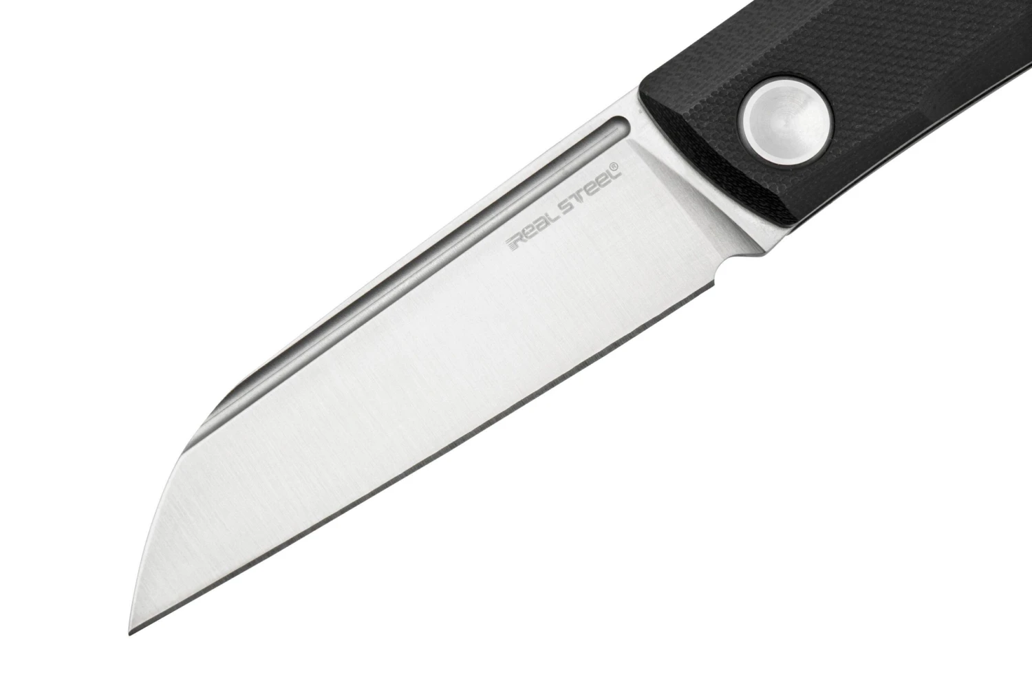 Real Steel Solis Lite, 7064SB, Black G10, Satin D2 Couteau De Poche Slipjoint 5 Real Steel Solis Lite, 7064SB, Black G10, Satin D2 Couteau De Poche Slipjoint – Image 3