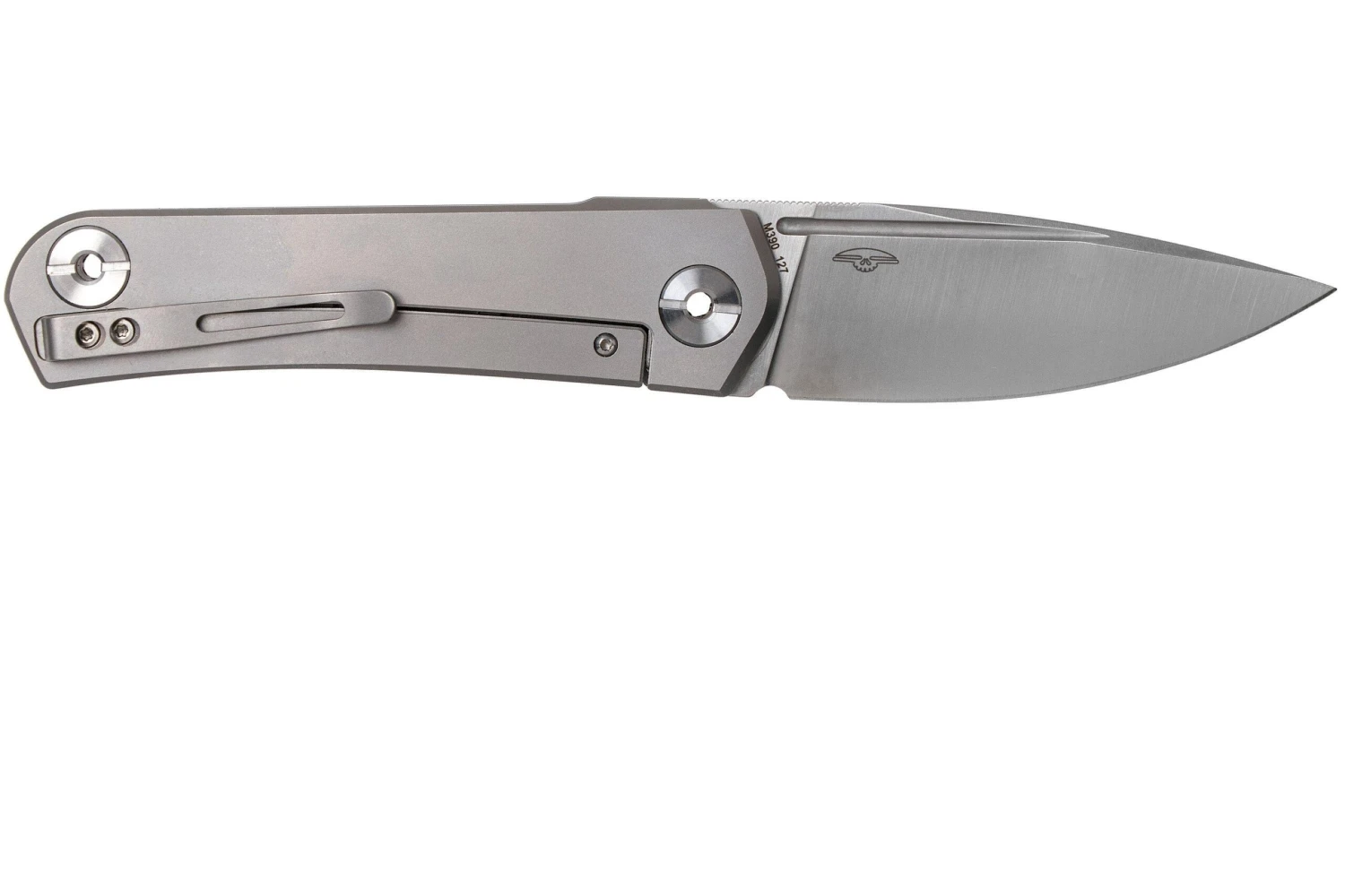 Real Steel Phasma Free, M390 Titanium, Nail Groove 9226 Couteau De Poche, Poltergeist Design 4 Real Steel Phasma Free, M390 Titanium, Nail Groove 9226 Couteau De Poche, Poltergeist Design – Image 2