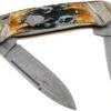 Rough Ryder Canoe Cinnamon Stag RR2156 Damascus Slipjoint Couteau De Poche -Nitecore Soldes Boutique RY2156 01 rough ryder