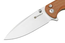 SENCUT Sachse S21007-3 Brown Micarta, Couteau De Poche -Nitecore Soldes Boutique SES21007 3 03 sencut