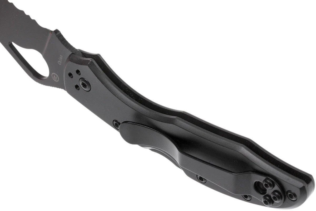 Spyderco Byrd Meadowlark Black 04BKPS2 Partly Serrated Couteau De Poche 7 Spyderco Byrd Meadowlark Black 04BKPS2 Partly Serrated Couteau De Poche – Image 5