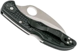 Spyderco Tasman Salt 2 C106PBK2 Plain Edge Couteau De Poche, Noir -Nitecore Soldes Boutique SPC106PBK2 04 spyderco spc106pbk2 04