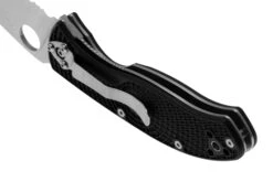 Spyderco Tenacious Lightweight C122PSBK FRN Partly Serrated Couteau De Poche -Nitecore Soldes Boutique SPC122PSBK 04 spyderco