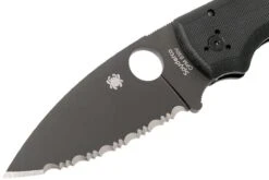 Spyderco Shaman C229GSBK Serrated Couteau De Poche, Sal Glesser Design 12 Spyderco Shaman C229GSBK Serrated Couteau De Poche, Sal Glesser Design -Nitecore Soldes Boutique SPC229GSBK 03 spyderco spc229gsbk 03