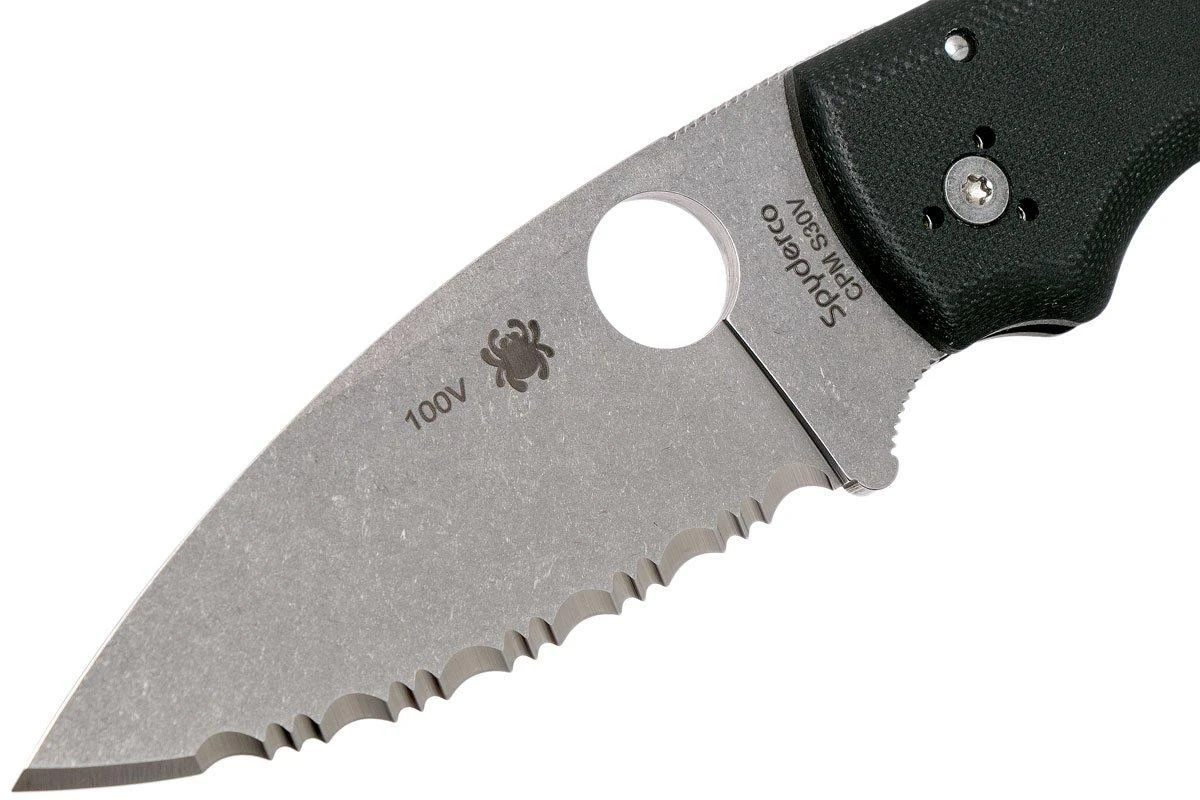 Spyderco Shaman C229GS Serrated Couteau De Poche, Sal Glesser Design 5 Spyderco Shaman C229GS Serrated Couteau De Poche, Sal Glesser Design – Image 3